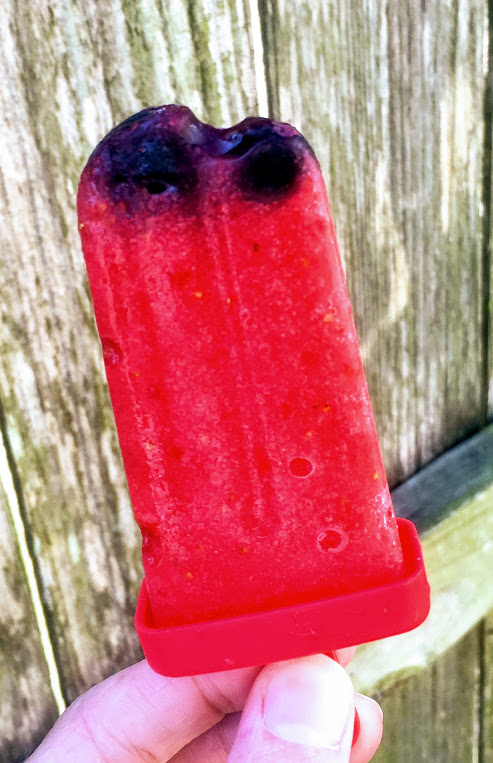 Strawberry Blueberry Popsicle